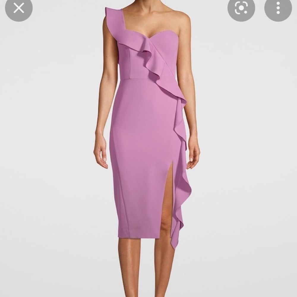 White House Black Market Pink One-Shoulder Sheath Dress